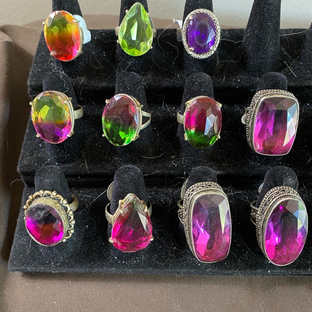 Red / Pink / Purple Rings Sizes 7-8 - Picture 8 of 8